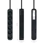 Nanocable Regleta de 6 Tomas, 1,4 m, Negra